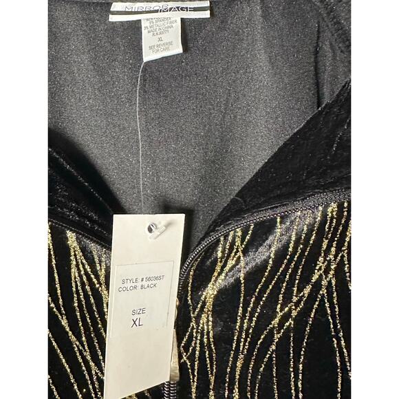 NWT Mirror Image Velvet Zip Up Tracksuit Jacket Women's XL - Picture 4 of 5